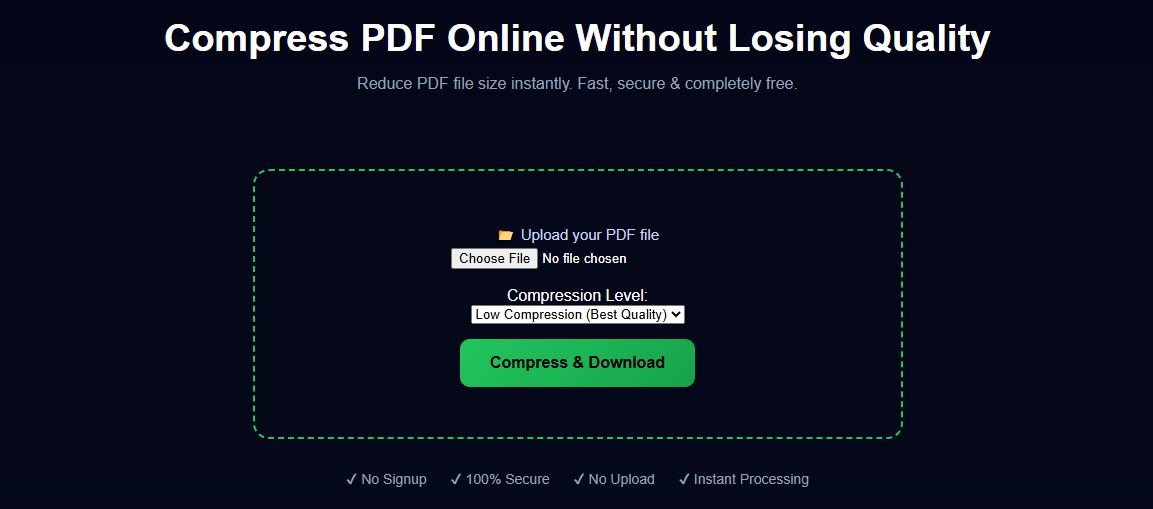 compress pdf to 100kb example